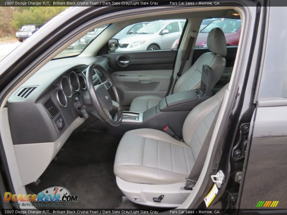 2007 Dodge Charger R/T Brilliant Black Crystal Pearl / Dark Slate Gray/Light Slate Gray Photo #7