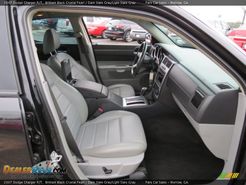 2007 Dodge Charger R/T Brilliant Black Crystal Pearl / Dark Slate Gray/Light Slate Gray Photo #12