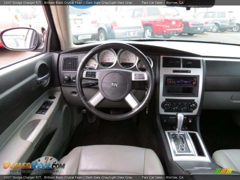2007 Dodge Charger R/T Brilliant Black Crystal Pearl / Dark Slate Gray/Light Slate Gray Photo #14