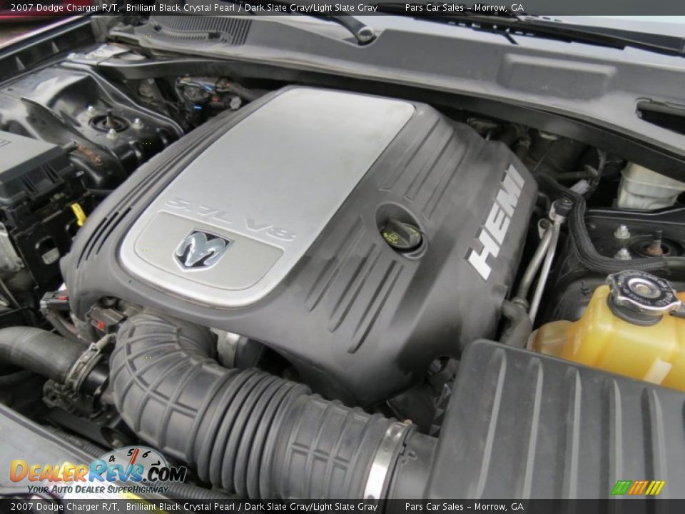 2007 Dodge Charger R/T Brilliant Black Crystal Pearl / Dark Slate Gray/Light Slate Gray Photo #15