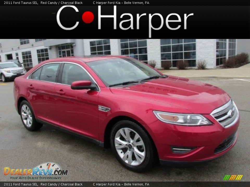 2011 Ford Taurus SEL Red Candy / Charcoal Black Photo #1