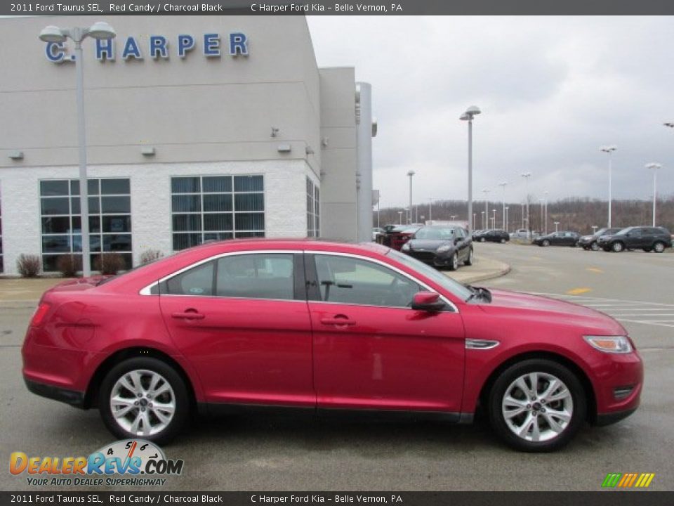2011 Ford Taurus SEL Red Candy / Charcoal Black Photo #2