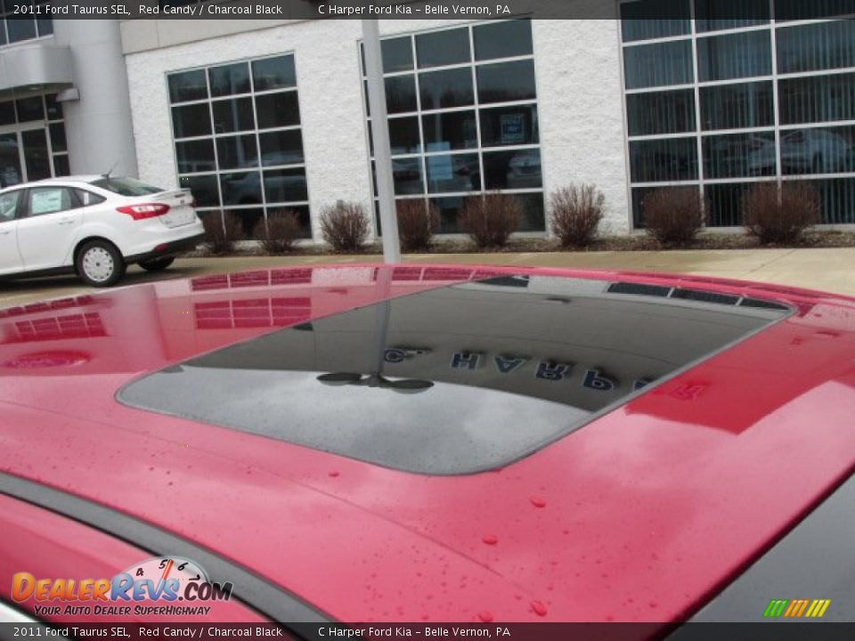 2011 Ford Taurus SEL Red Candy / Charcoal Black Photo #4