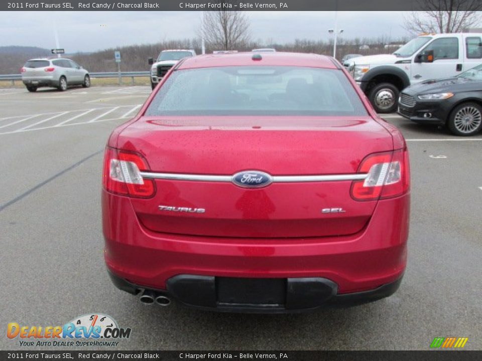 2011 Ford Taurus SEL Red Candy / Charcoal Black Photo #9