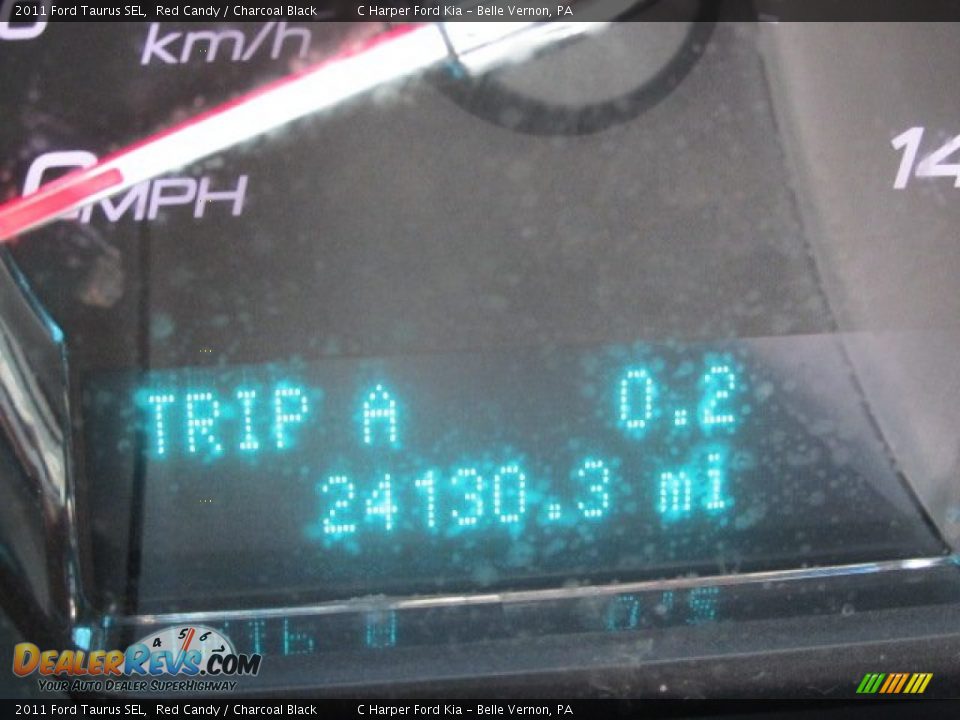 2011 Ford Taurus SEL Red Candy / Charcoal Black Photo #25