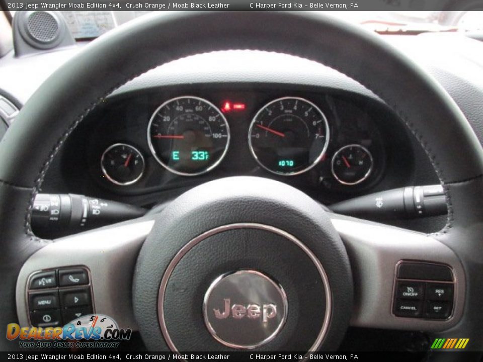 2013 Jeep Wrangler Moab Edition 4x4 Crush Orange / Moab Black Leather Photo #18