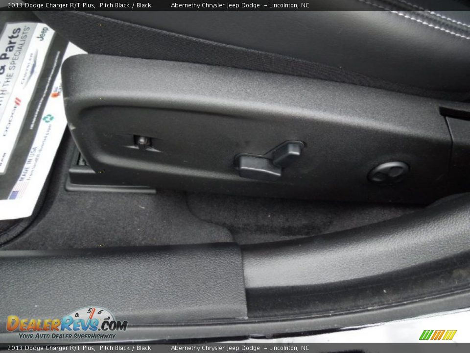 2013 Dodge Charger R/T Plus Pitch Black / Black Photo #9