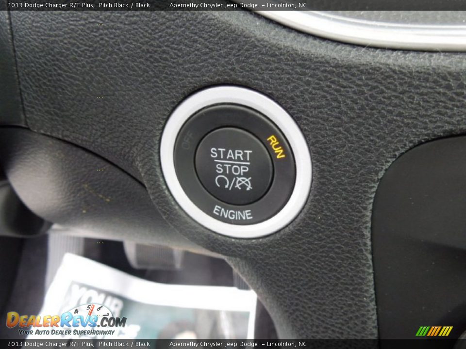 2013 Dodge Charger R/T Plus Pitch Black / Black Photo #13