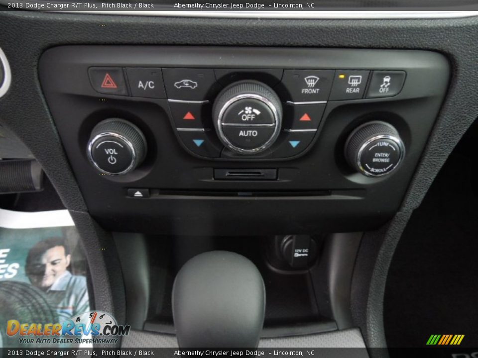 2013 Dodge Charger R/T Plus Pitch Black / Black Photo #14