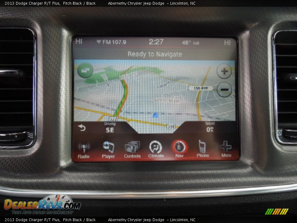 2013 Dodge Charger R/T Plus Pitch Black / Black Photo #15