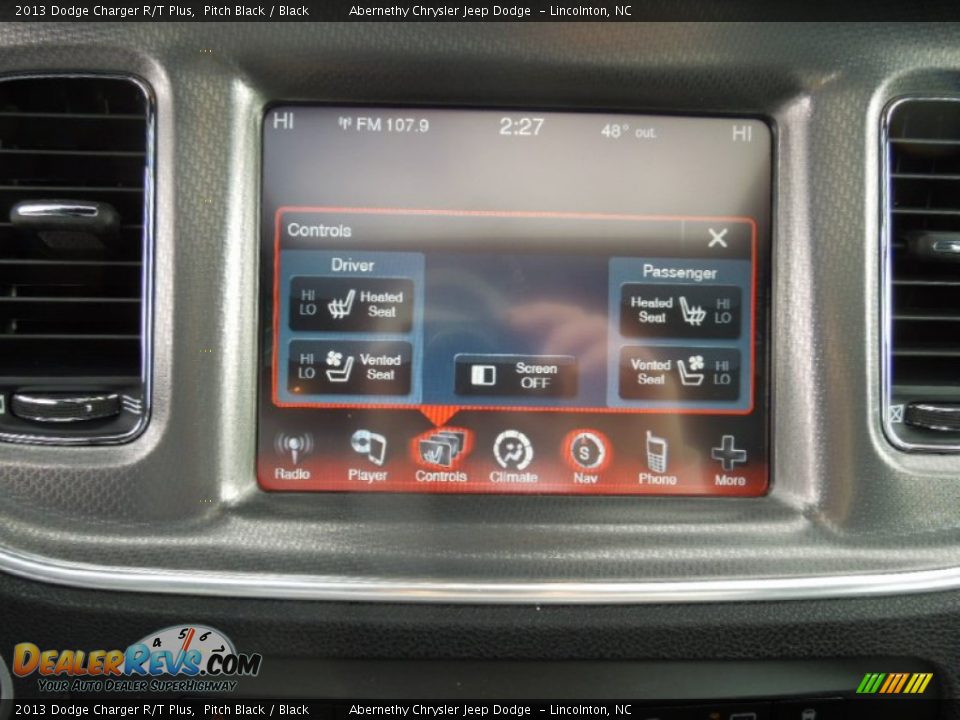 2013 Dodge Charger R/T Plus Pitch Black / Black Photo #17