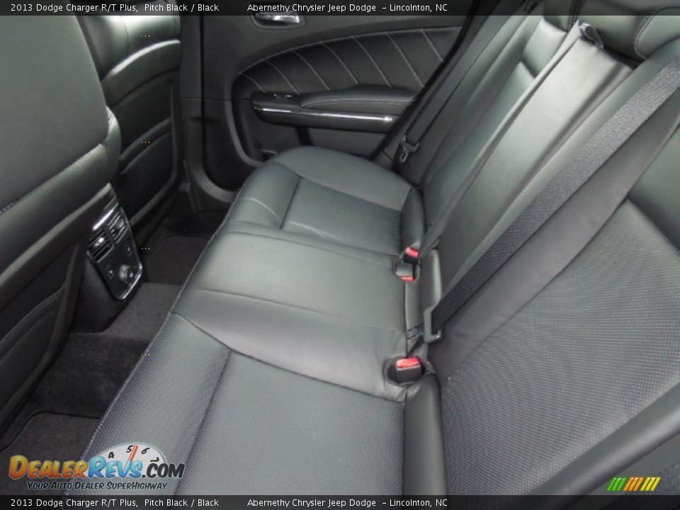 2013 Dodge Charger R/T Plus Pitch Black / Black Photo #20