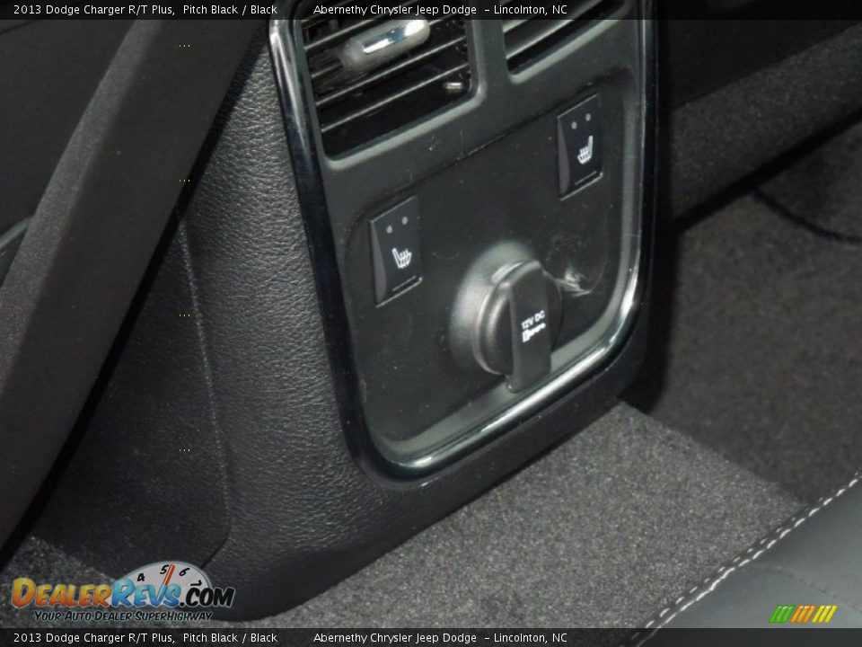 2013 Dodge Charger R/T Plus Pitch Black / Black Photo #21