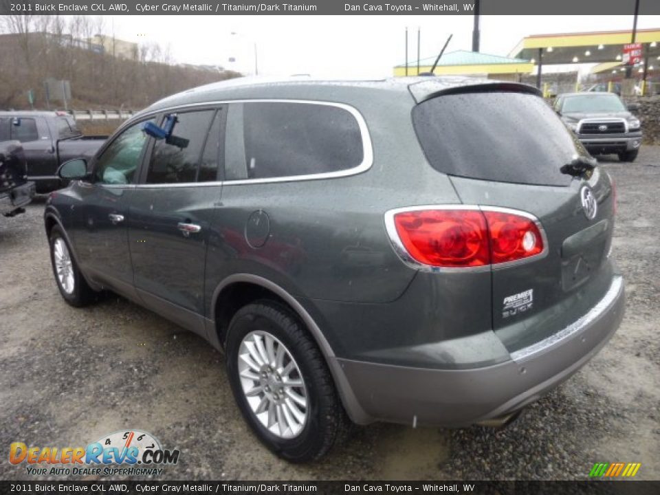 2011 Buick Enclave CXL AWD Cyber Gray Metallic / Titanium/Dark Titanium Photo #4