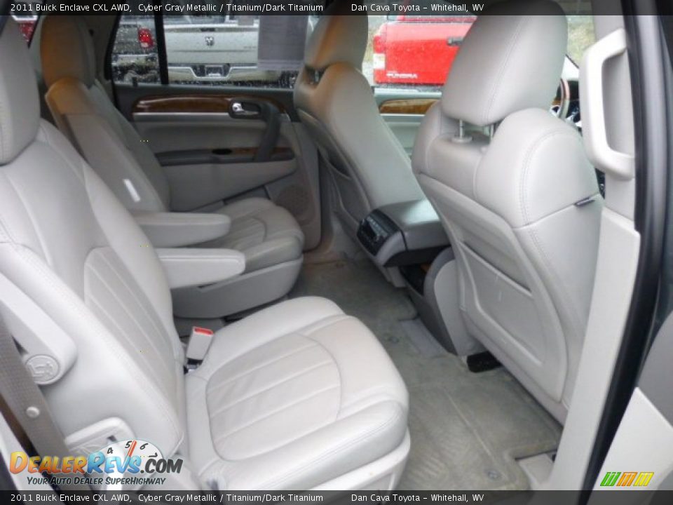 Rear Seat of 2011 Buick Enclave CXL AWD Photo #8