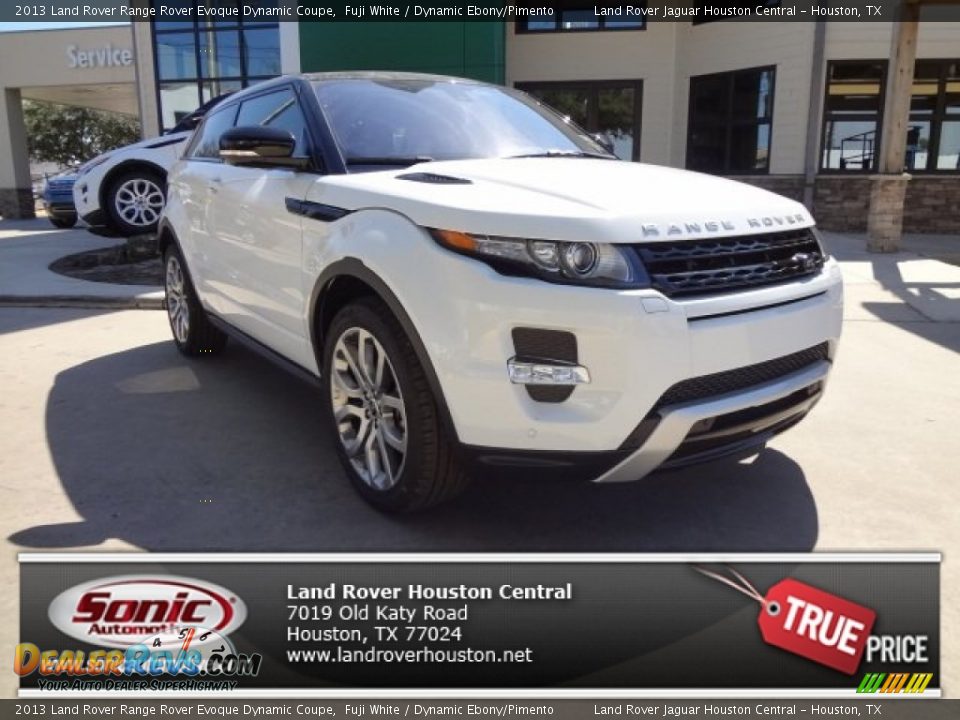 2013 Land Rover Range Rover Evoque Dynamic Coupe Fuji White / Dynamic Ebony/Pimento Photo #1