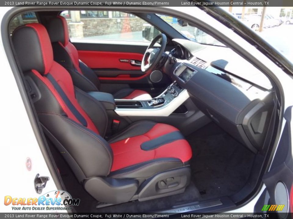 Dynamic Ebony/Pimento Interior - 2013 Land Rover Range Rover Evoque Dynamic Coupe Photo #4