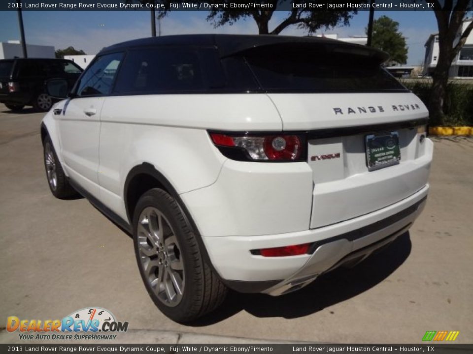 2013 Land Rover Range Rover Evoque Dynamic Coupe Fuji White / Dynamic Ebony/Pimento Photo #8
