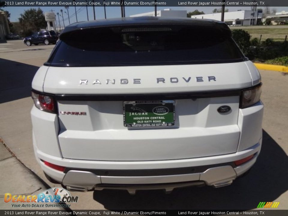 2013 Land Rover Range Rover Evoque Dynamic Coupe Fuji White / Dynamic Ebony/Pimento Photo #9