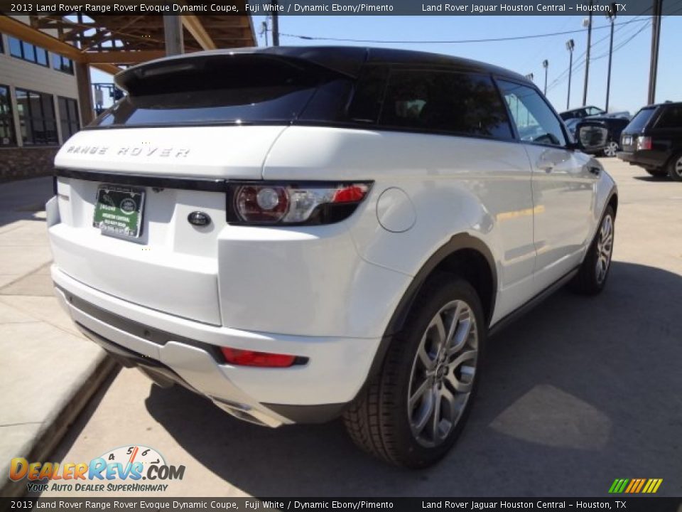 2013 Land Rover Range Rover Evoque Dynamic Coupe Fuji White / Dynamic Ebony/Pimento Photo #10