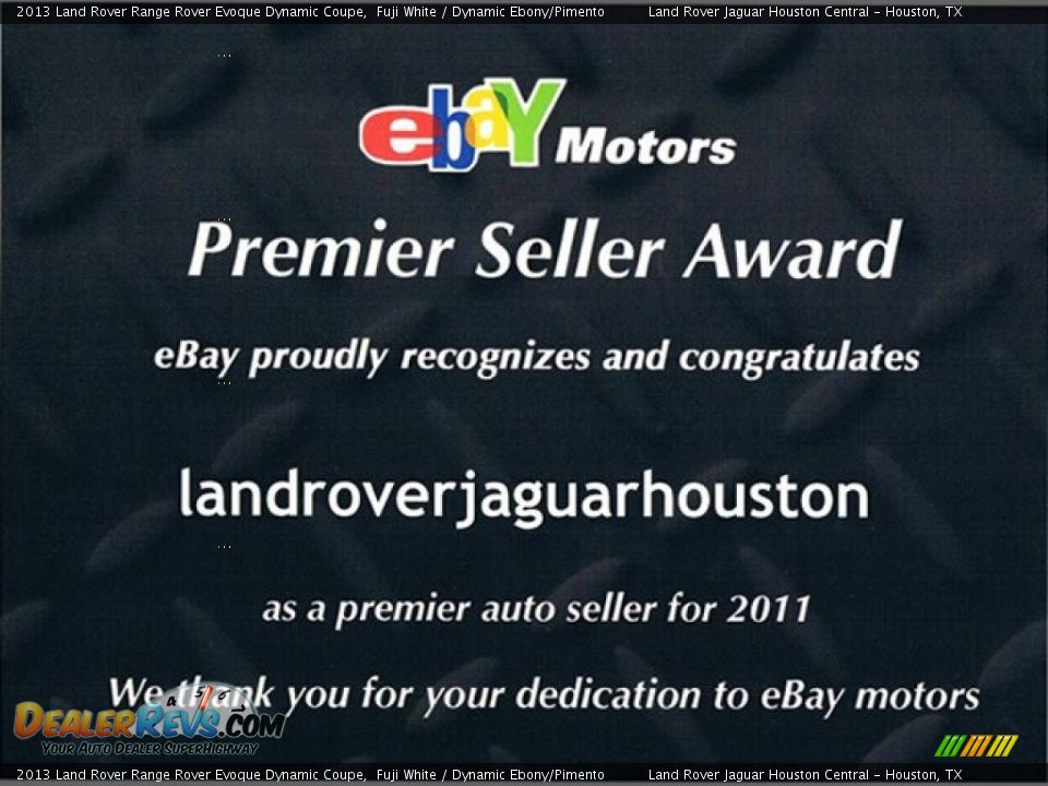 Dealer Info of 2013 Land Rover Range Rover Evoque Dynamic Coupe Photo #18