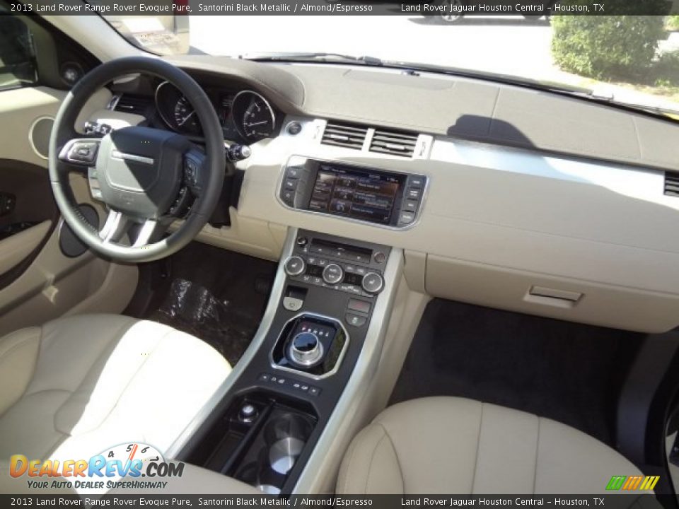 2013 Land Rover Range Rover Evoque Pure Santorini Black Metallic / Almond/Espresso Photo #3