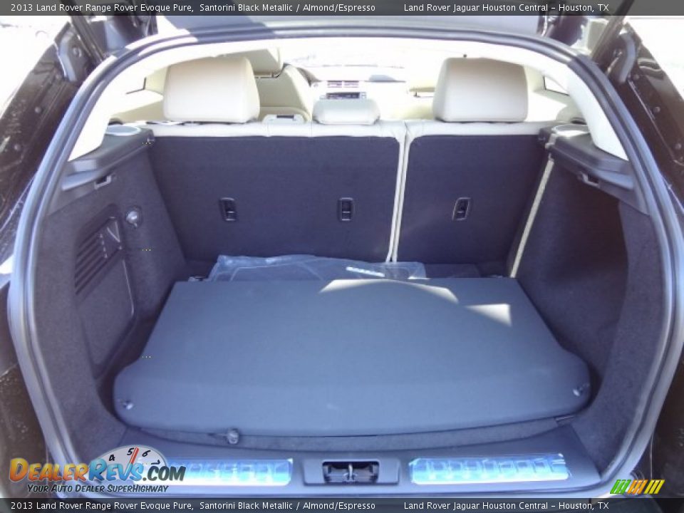 2013 Land Rover Range Rover Evoque Pure Santorini Black Metallic / Almond/Espresso Photo #14