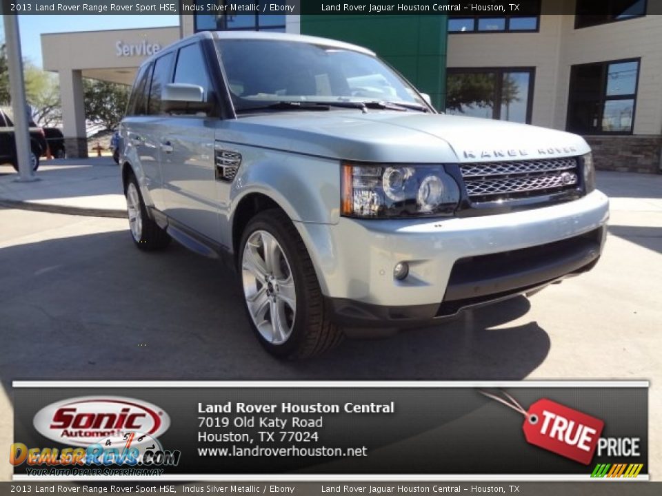 2013 Land Rover Range Rover Sport HSE Indus Silver Metallic / Ebony Photo #1