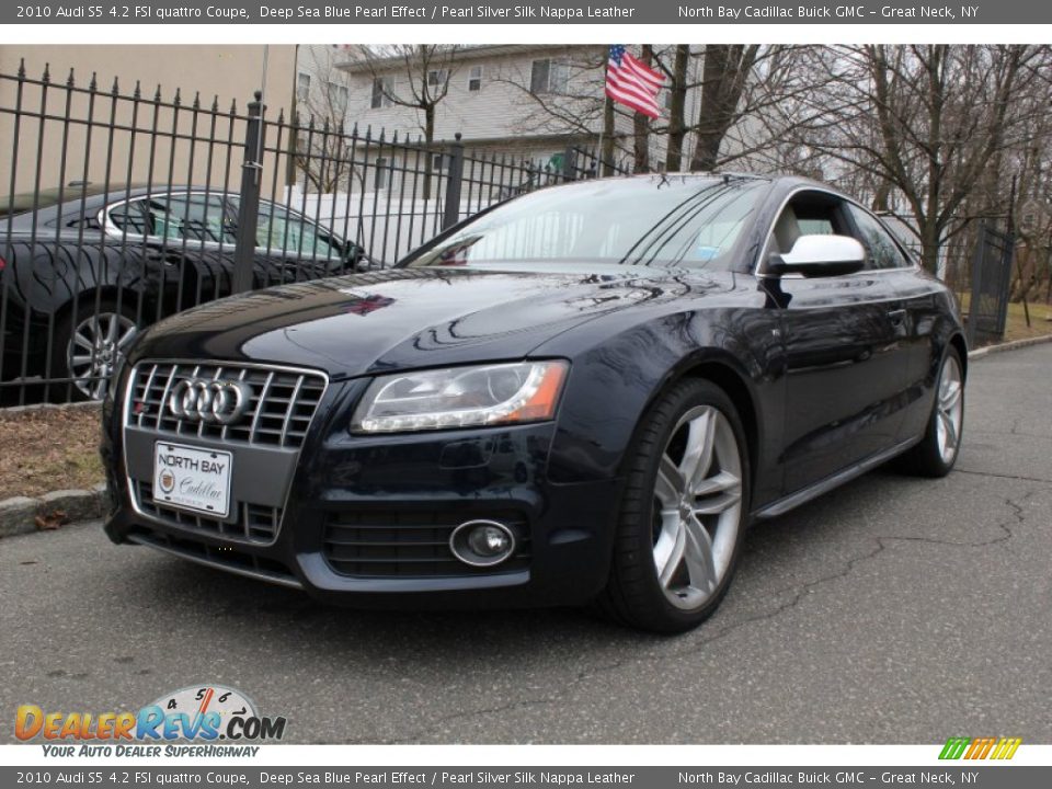 2010 Audi S5 4.2 FSI quattro Coupe Deep Sea Blue Pearl Effect / Pearl Silver Silk Nappa Leather Photo #1