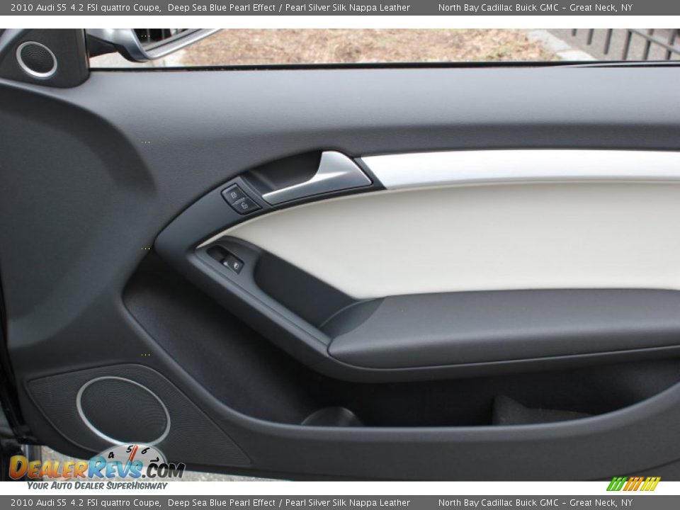 2010 Audi S5 4.2 FSI quattro Coupe Deep Sea Blue Pearl Effect / Pearl Silver Silk Nappa Leather Photo #9