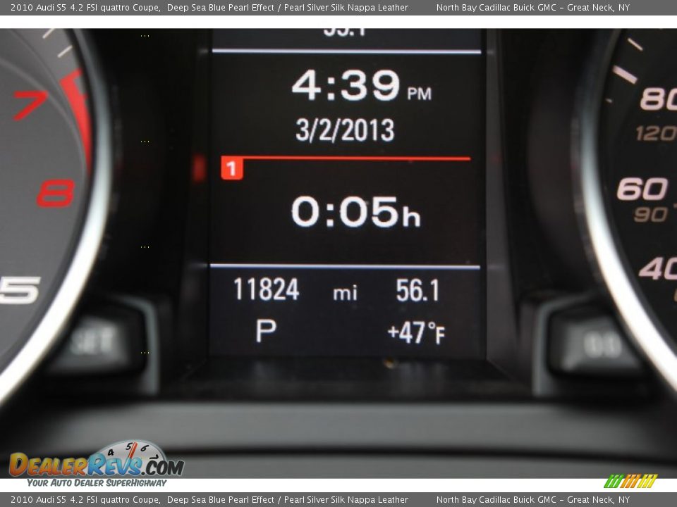 2010 Audi S5 4.2 FSI quattro Coupe Deep Sea Blue Pearl Effect / Pearl Silver Silk Nappa Leather Photo #20