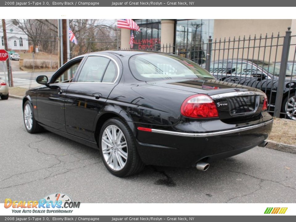 Ebony Black 2008 Jaguar S-Type 3.0 Photo #4