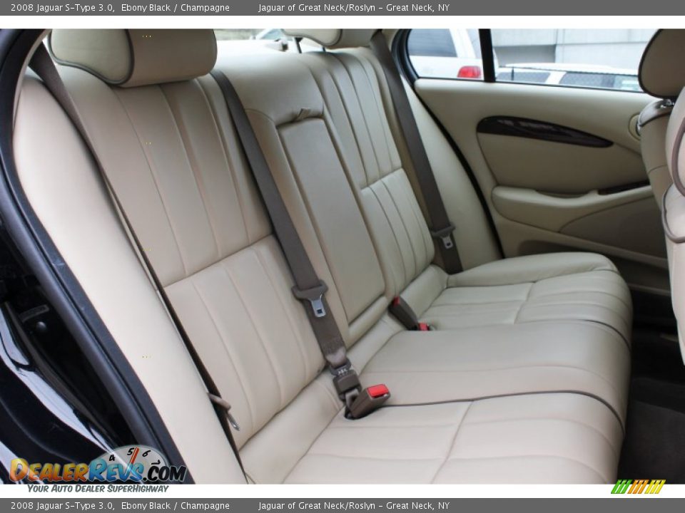 Rear Seat of 2008 Jaguar S-Type 3.0 Photo #13