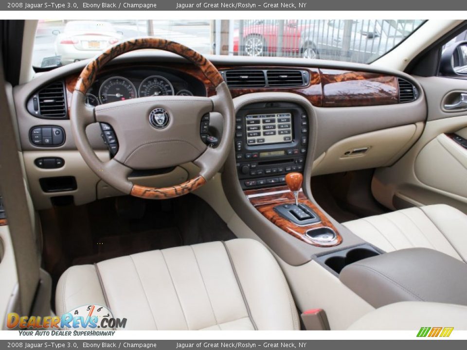 Champagne Interior - 2008 Jaguar S-Type 3.0 Photo #27