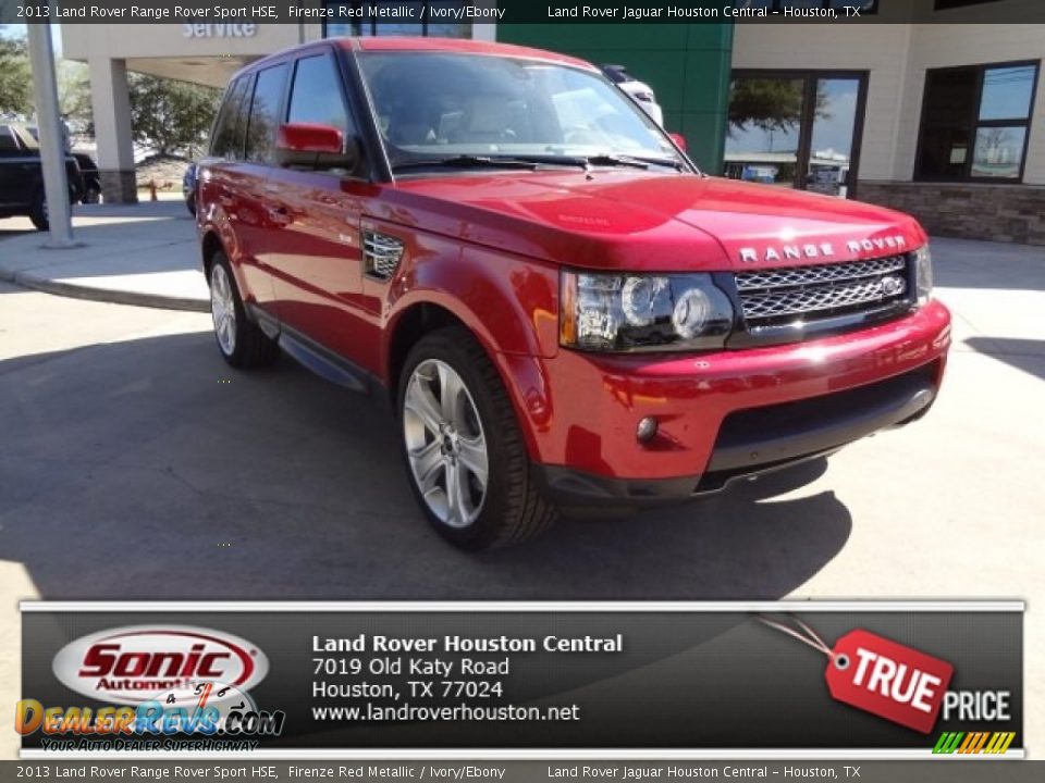 2013 Land Rover Range Rover Sport HSE Firenze Red Metallic / Ivory/Ebony Photo #1