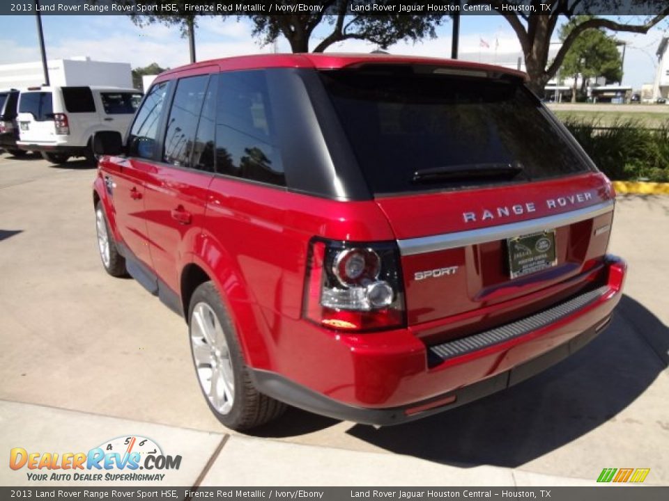 2013 Land Rover Range Rover Sport HSE Firenze Red Metallic / Ivory/Ebony Photo #8