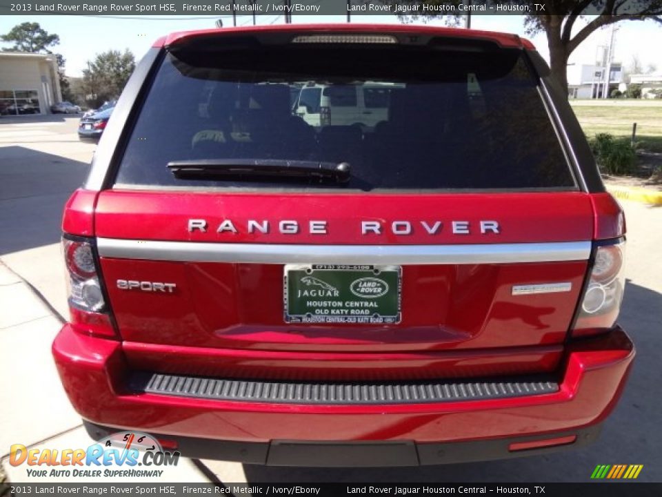 2013 Land Rover Range Rover Sport HSE Firenze Red Metallic / Ivory/Ebony Photo #9