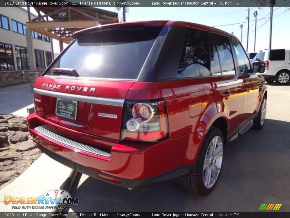 2013 Land Rover Range Rover Sport HSE Firenze Red Metallic / Ivory/Ebony Photo #10