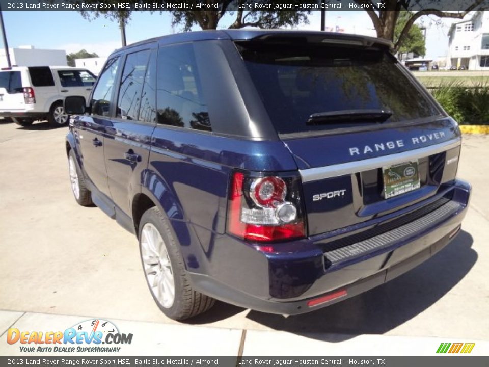 2013 Land Rover Range Rover Sport HSE Baltic Blue Metallic / Almond Photo #8