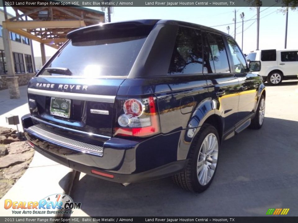 2013 Land Rover Range Rover Sport HSE Baltic Blue Metallic / Almond Photo #10