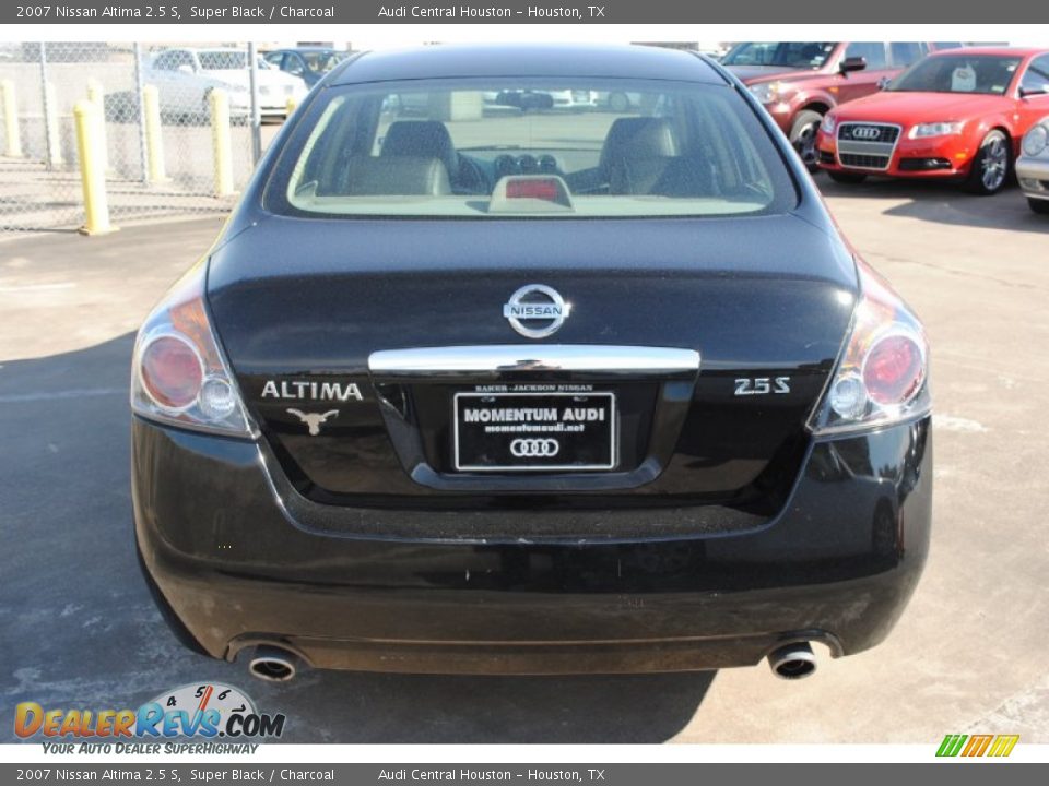 2007 Nissan Altima 2.5 S Super Black / Charcoal Photo #6