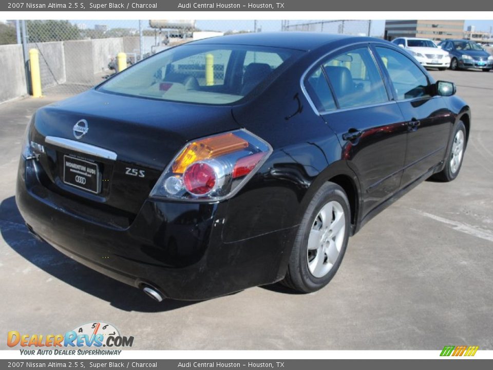 2007 Nissan Altima 2.5 S Super Black / Charcoal Photo #7