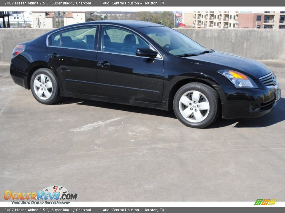2007 Nissan Altima 2.5 S Super Black / Charcoal Photo #8