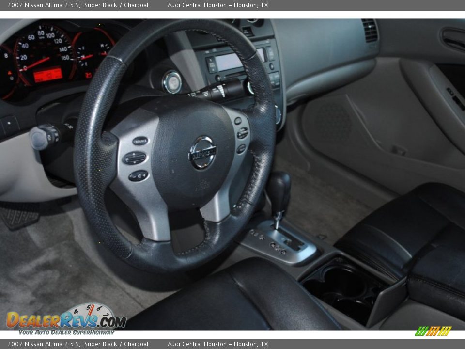 2007 Nissan Altima 2.5 S Super Black / Charcoal Photo #10