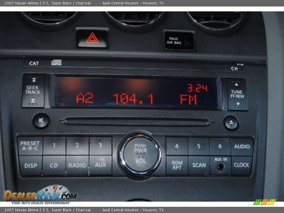 2007 Nissan Altima 2.5 S Super Black / Charcoal Photo #16