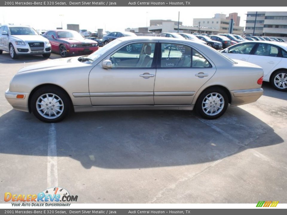 2001 Mercedes-Benz E 320 Sedan Desert Silver Metallic / Java Photo #4