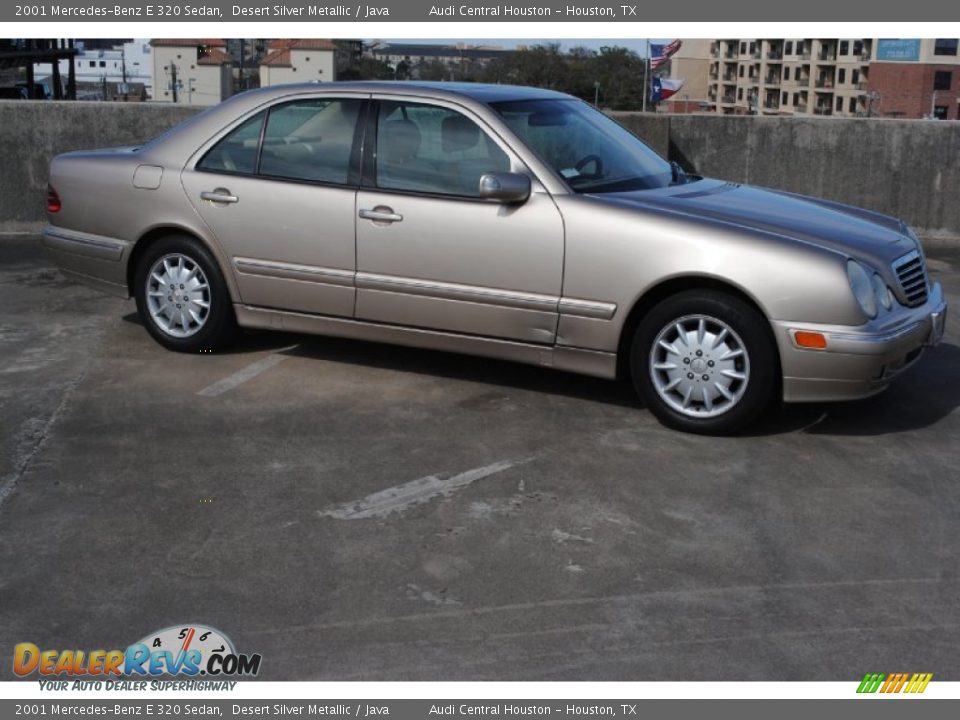 2001 Mercedes-Benz E 320 Sedan Desert Silver Metallic / Java Photo #9