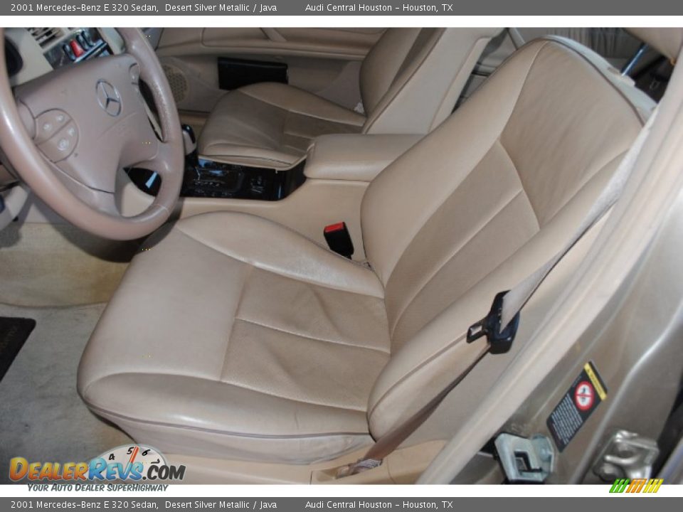 2001 Mercedes-Benz E 320 Sedan Desert Silver Metallic / Java Photo #13