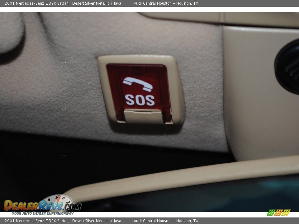 2001 Mercedes-Benz E 320 Sedan Desert Silver Metallic / Java Photo #17