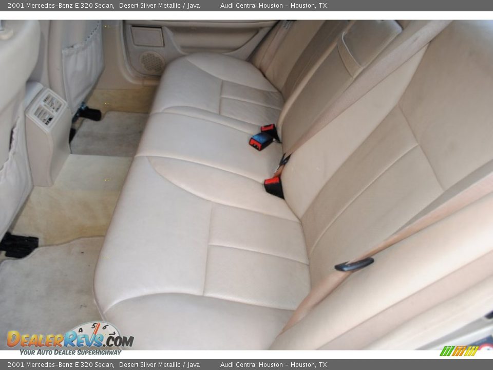 2001 Mercedes-Benz E 320 Sedan Desert Silver Metallic / Java Photo #25